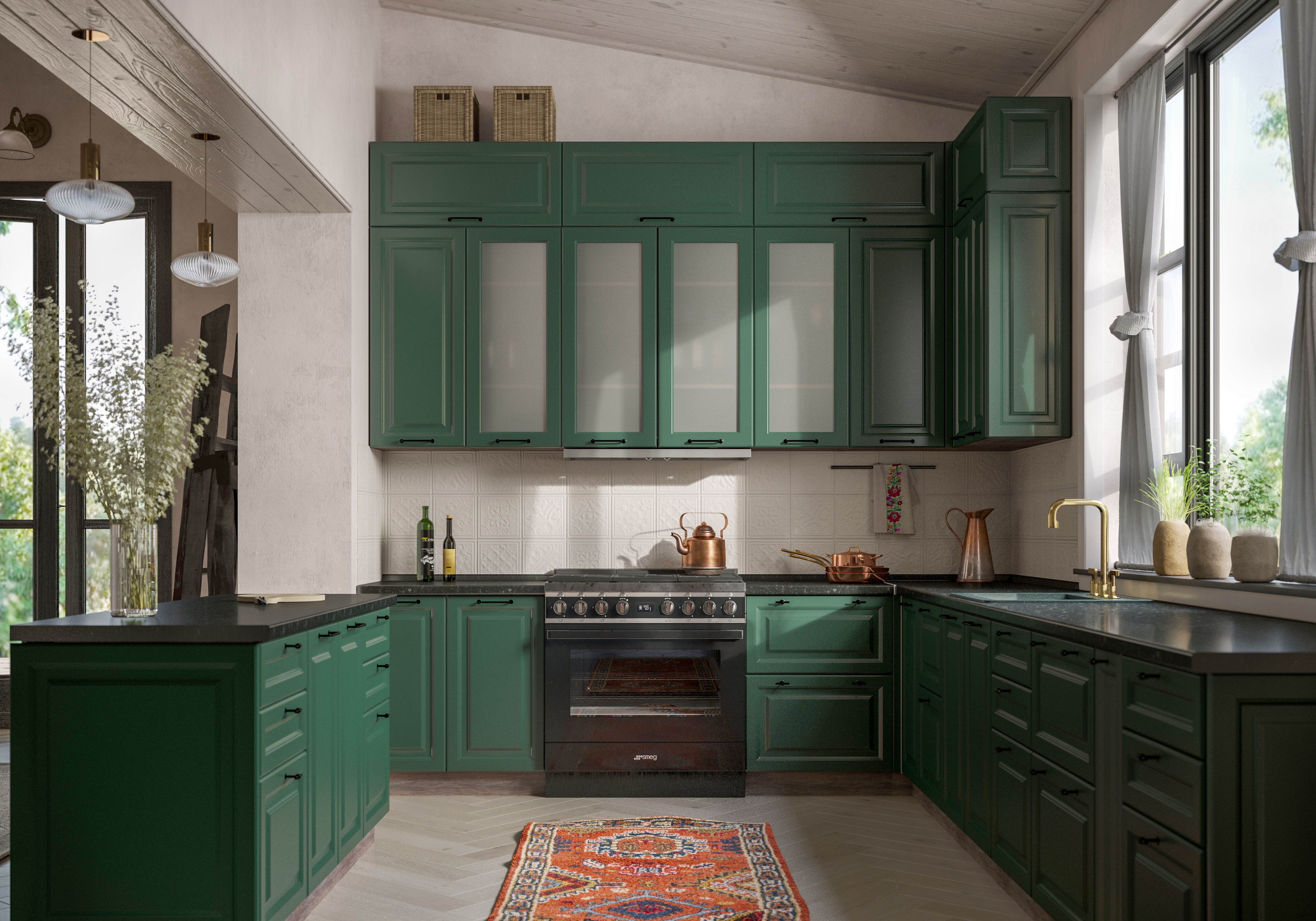 Кухня Ницца Роял 2750*3050 Гольфклаб МДФ угловая